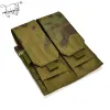 Sacs Phecda Bear Outdoor Double Mag M4 5,56 mm FG Camouflage Paintball Tactical Magazine Pouche