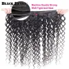 Wigs Brazilian Hair Deep Curly Hair Extension Deep Curly Human Hair Bundles Natural Color Deep Wave Hair Bundles Thick Hair Weaves