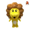 Mascottekostuums 2m Giant Iatable Lion Mascot Costume Adult Real Life Blow Up Animal Character Suit Halloween Fancy Dress Stage Outfit