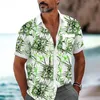 Chemises décontractées pour hommes Vacances Hawaii 3D Chemise imprimée Été Chemisier à manches courtes Embroide Hommes T Unisexe Combinaison Hommes