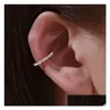 Clip-On Screw Back 1Pc Tiny Ear Cuff Dainty Conch Hie Cz Non Pierced Diamond Nose Ring Fashion Jewelry Women Gift Drop Delivery Earrin Dhno6