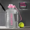 1L22L LargeCapacity Sport Water Cup Fitness Waterkoker Zomer Outdoor Ton Emmer Draagbare Fles Met Tijd Marker 240320