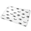 Bath Mats Fashion EyeLash Mat Eyes Absorbent Toilet Kitchen Shower Door Anti Slip Floor Pattern Bathroom Rug