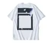 Yaz Moda Offs T-Shirt Erkek Kadınlar Gevşek Tshirts Lüks Lastrious Casual High Street Üstleri Gömlek Beyazlar Tee Giyim Boyutu 315