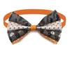 Vêtements pour chiens 50pcs Halloween Style Bow Ties Pet Cat Petit Collier Cravates Chiens Vacances Animaux Accessoires de toilettage