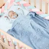 Blankets Quality Baby Blanket Swaddling Born Thermal Soft Fleece Winter Solid Bedding Cotton Quilt Infant Swaddle Wrap