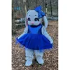 Costumes de Mascotte nouveau adulte Halloween noël mignon lièvre lapin Mascotte dessin animé en peluche déguisement Mascotte Costume