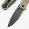 BM 535 Składanie kieszonkowe S30V Point Drop Black Titanium Coating Blade Grn Uchwyt obozowy na zewnątrz noża EDC Folder z pudełkiem detalicznym