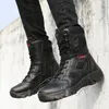 Fitness Shoes Tactical Men 2024 Military Boots With Side Zipper Breathable Combat Black Army Large Size Arrivlas