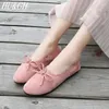 Casual Shoes Spring Summer Women's Single Fashion Bekväma icke-halkfria kvinnliga bowknot mjukt ansikte 35-40