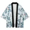 Mäns sömnkläder japansk badrock kimono taoist män casual cardigan skjortor rayon sommar kvinnor robe hem kappa vintage stil yukata kläder
