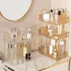 Étagère de rangement élégante, organisateur de bureau avec support et présentoir pour soins de la peau, articles de commode de parfum, 1 pièce, 240314