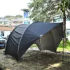 Tende e rifugi Tenda da campeggio esterna per auto Parasole Capannone impermeabile Baldacchino multifunzionale a guscio d'uovo Spiaggia 210D Oxford rivestito in argento Turista 240322