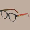 Occhiali da vista di design di vendita caldi ottici bicolore colore splicing gambe a specchio modello in metallo occhiali da sole lenti in vetro rotonde occhiali polarizzati occhiali da sole uomo hj076 C4