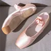 Boots Ballet Dance Chaussures Enfant et Pointe de ballet adulte Chaussures professionnelles avec des rubans chaussures femme zapatos mujer baskets femmes filles