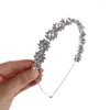 Fermagli per capelli Copricapo coreano Testa Gioielli Festa Moda Regalo Tiara nuziale Copricapo Accessori da sposa Fasce per spose in cristallo