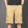 Shorts Cargo pour hommes, nouvelle version coréenne, ample, un cinquième pantalon, multi-poches, pantalons droits décontractés, été, 24323