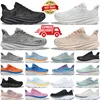 Designer bondi clifton 8 9 hardloopschoenen voor heren dames Zwart Wit Zomerlied heren damesschoen trainers sneakers mode