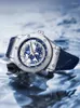 Montres-bracelets Blue Planet Watch Homme Authentique Terre Errante Mécanique Tendance Étudiant