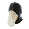 Conjuntos de sutiãs Monnik Latex Hood Borracha Máscara Apertada com Saco de Respiração Feito à Mão para Fetiche Festa Clubwear Bodysuit Halloween