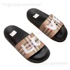 Slippers Nigerian high-quality cool mop 2023 summer LOVE letter printed rainbow checkered one word mop T240323