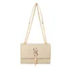Diagonal väska designer märke populära minimalistiska små doftstil för kvinnor vinter ny high-end kedja singel axel crossbody