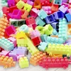 Sortieren, verschachteln, stapeln, Spielzeug, 108 Kunststoffbausteine mit Aufklebern, kleine Partikel für Kinder, kreatives Bildungsspielzeug, Geschenke 24323