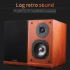 Lautsprecher HiFi Lautsprecherbox Holz Computer Lautsprecher Bass Stereo Musik Player Holz Subwoofer Soundbox für PC -Telefone