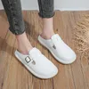 Slippers SEN Series Baotou Half for Women 2024 Simple Belt Boxle Tharing Lazy Flat Bottom Muller Shoes Outside