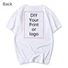 Women's T-Shirt Customized Printing Diy Photo Womens Shirt Brand T-shirt Mens Shirt Mens Shirt Casual Fashion Customized Womens Shirt 240322