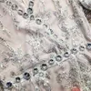 Casual Dresses Summer Women's Dress Silver Bling Sequin Embroidery Crastal Elegant Long Sleeve V Neck Wrap Hip Skirt Suit Holiday Party