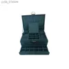 Jewelry Boxes Velvet Jewelry Displays Ring Box Large Space Earrings Organizer 2023 New 602 L240323