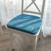 Travesseiro Estilo Minimalista Chenille Almofadas de Assento para Casa Cor Sólida Espessado Tapete de Escritório 40x43cm Cadeira de Jantar em Forma de Ferradura