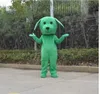 2024 super bonito cão verde mascote traje tema fantasia vestido de natal traje de halloween traje da mascote