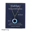 Pendant Necklaces 1Pc Blue Glass Evil Eye Pendants Necklace For Women Men Turkey Lucky Choker Jewelry Accessories Drop Delivery Dhbgh