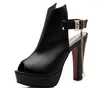 Dress Shoes 2024 Ladies Gladiator Sandals Women Big Size 34- 50 Cool Boots High Heel Pumps 188