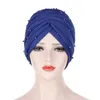 Roupas étnicas Africano Headtie Mulheres Muçulmanas Hijab Beads Bonnet Chemo Caps Índia Câncer Gorros Turbante Femme Chapéu Headwrap Lenço Bandana