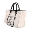 Sacs de lettres de plage de luxe CC Totes Handsbag Fashion Toile Sac Fomes Femmes Marque Chrroidered Tote Designer Handsbags Femme Shopping Cross Body Bodypack Kzly