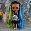 ICY DBS Blyth doll black skin matte face nude doll and set doll joint body the gift for boy girl 240315