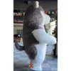 Maskottchen-Kostüme, 2 m/2,6 m, realistisches Husky-Kostüm für Erwachsene, zu Fuß erreichbar, Maskottchen-Anzug, Tiercharakter, aufblasbares Outfit, Unterhaltung