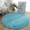 Tapis rond en peluche tapis pour salon anti-dérapant grande surface tapis épais chambre décorative sol doux