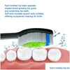 Toothbrush Holders 10Pcs Diamondclean Replacement Heads For Philips Sonicare Hx6064 Hx6014 Hx6930 Hx6730 Hx6530 Hx9023 Hx93421527004 Otq2O