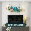 Horloges murales CX185XXHorloge suspendue salon décor de maison simplicité montre personnalité fleurs créatives style chinois muet