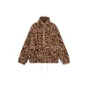 Cappotto pullover in pelliccia con motivo leopardato nuovo autunno/inverno per donne e giovani con colletto rialzato in agnello ispessito