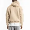 Sweat à capuche blanc sans fil en coton lourd de haute qualité pour hommes, Streetwear personnalisé OEM