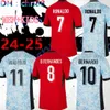 2024 Jerseys de futebol de Portugusa Portugal Ronaldo Joao Felix Pepe Bermardo B.Fernandes Camisa de Futebol 24 25 J.Moutinho Camisa de futebol masculino Kit Women Women di Di