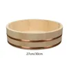 Bols Sushi en bois bol de riz portable pratiques multipurpose réutilisable baril durable pour la cuisine de la cuisine de la cuisine bibimbap