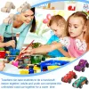 Falegnami Auto in legno non finita Legno Auto fai da te Giocattoli Artigianato per bambini Studenti Attività domestiche Artigianato fai da te Facile lavorazione del legno e set per il tempo in famiglia