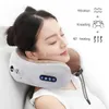 Massaging Neck Pillowws U-Shaped Electric Neck Massage Pillow Combined With Thermal Vibration Three-Dimensional Kneading And Finger Pressure Massage 240323