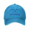 Cappellini da baseball One Piece Marines Flag Accessori Berretto da baseball unisex Cappelli in cotone invecchiato Navy Marine Anime Vintage